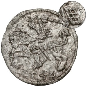 Sigismund II Augustus, Vilnius Denar, 1546 — tail UP — very rare