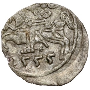 Sigismund II Augustus, Vilnius Denar, 1555