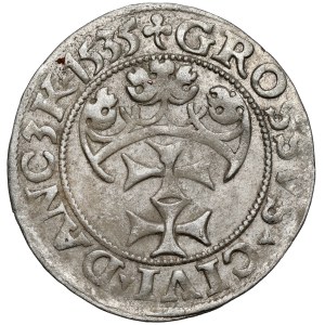 Sigismund I the Old, Gdańsk grosz, 1535 – late issue – rare