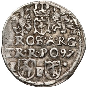 Sigismund III Vasa, Lublin Tripod, 1597—monogram on the shield