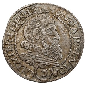 Śląsk, Joachim Fryderyk, 3 krajcary 1601, Złoty Stok - bardzo rzadki
