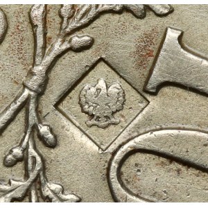 Kontrmarka orła polskiego wz.27 na 10 fenigów 1916