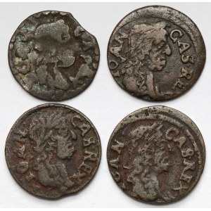 Jan II. Kazimierz, Boratynki 1661–1666 – Set (4 Stück)