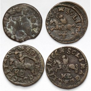 Jan II. Kazimierz, Boratynki 1661–1666 – Set (4 Stück)