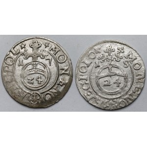 Sigismund III Vasa, Bydgoszcz Półtorak 1617 and 1618 - set (2 pcs.)