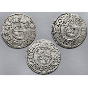Sigismondo III Vasa, Półtorak di Bydgoszcz 1615-1619 - set (3 pezzi)