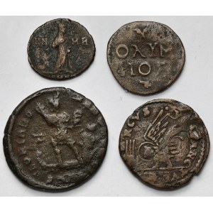 The Roman Empire and Italy, Bronze Coins - Set (4 pieces)