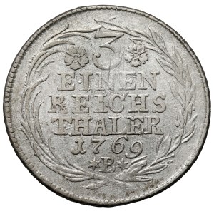 Silesia, Frederick II the Great, 1/3 thaler, 1769 B, Wrocław