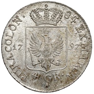 Prusy, Friedrich Wilhelm II, 4 grosze 1797 A, Berlin