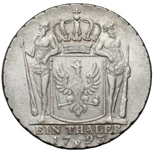 Prussia, Frederick William II, 1793 E Thaler, Königsberg