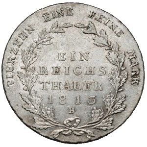 Silesia, Frederick William III, 1813 B Thaler, Wrocław (Kłodzko)
