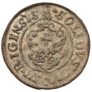 Zygmunt III Waza, Szeląg Ryga 1621 - brak M (od Magni)