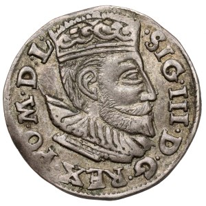 Sigismund III Vasa, Trojak, Poznań, June 1594—larger head