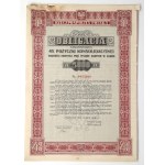 4% Consolidation Loan, 5,000 zł Bond, 1936