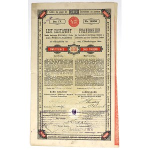 National Bank of Galicia..., 4.5% 2,000 kr bond, 1910