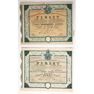 Fabbrica di cemento Portland FIRLEY di Lublin, Em. 1-9 e 2-3, 5 e 20 x 50 zł 1925-1928 (2 pezzi)