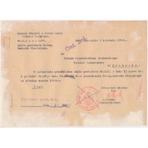 World War II, General Government — Complete Food Ration Card: January 1942, Nowy Sącz
