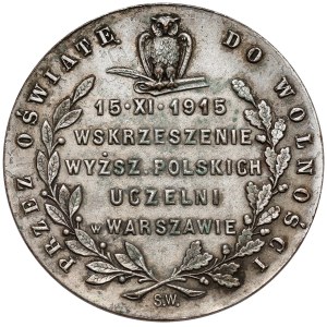 Medal Commemorating the Opening of the University of Warsaw, 1915