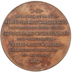 Józef Mianowski Medal, 1912 — Rector of the Warsaw University of Technology