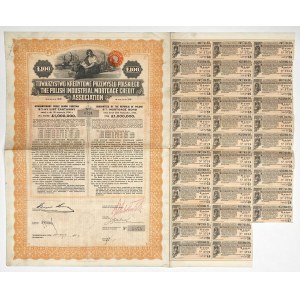 Società di Credito dell’Industria Polacca, titolo ipotecario all’8%, 100 sterline, 1926 (1928)