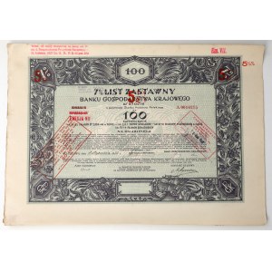 BGK, 7% to 5.5% Mortgage Bond, Series VII, 100 zł, 1933