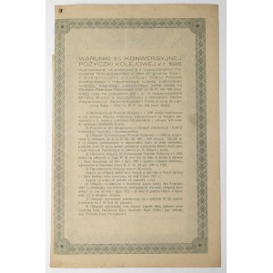 5% Konwersyjna Pożyczka Kolejowa, Obligacja 30 zł 1926
