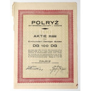 POLRYŻ Danzig, 100 Gulden, 1933