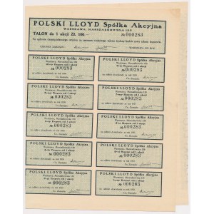 Polski Lloyd, Em.1-4, 100 zł 1931