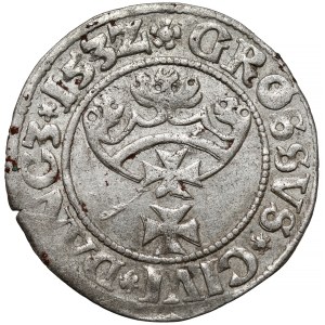Zygmunt I Stary, Grosz Gdańsk 1532 - OTWARTA korona