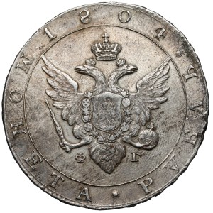 Rosja, Aleksander I, Rubel 1804, Petersburg