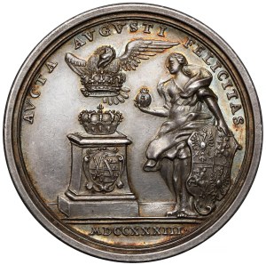 August III Sas, Medal wybór na króla Polski 1733