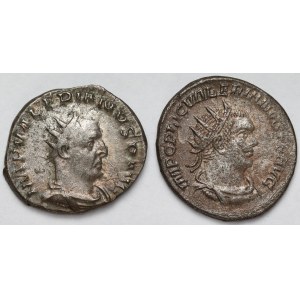 Roman Empire, Valerian (253–260 CE) Antoninuses – set (2 pieces)