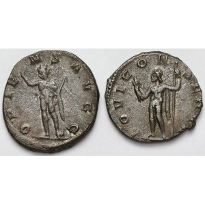 Impero Romano, Valeriano (253-260 d.C.) e Galeno (258-268 d.C.) Antoniniani - set (2 pezzi)