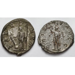 Roman Empire, Valerian (253–260 CE) Antoniniani – Set (2 pieces)