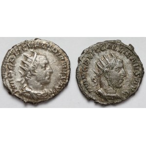 Cesarstwo Rzymskie, Walerian (253-260 n.e.) i Galien (258-268 n.e.) Antoniniany - zestaw (2szt)