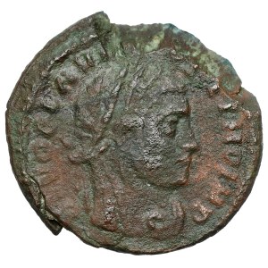 Claudius II. der Gotische (268–270 n. Chr.) – posthumer Follis, Rom – geprägt unter Konstantin I. dem Großen (306–337 n. Chr.)
