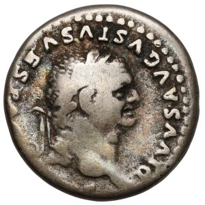 Vespasian (69–79 CE) Posthumous denarius, Rome—minted during the reign of Titus