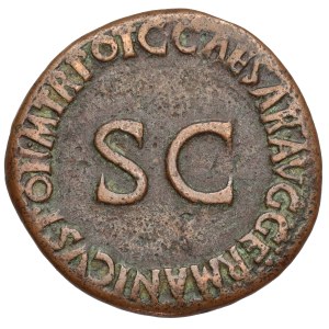 Caligula (37–41 n. Chr.) As, Rom – Postume Prägung zu Ehren Germaniks