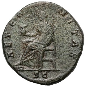 Faustina I. Starší (138–141 n. l.) Posmrtný sestertius, Řím