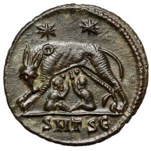 Konstantin I. der Große (306–337 n. Chr.) Follis, Thessaloniki – Urbs Roma