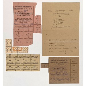 Set of cards and ration coupons - GG and PRL (5 items)