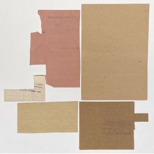 Set of cards and ration coupons - GG and PRL (5 items)