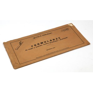 The booklet “Forms for Learning About Bills of Exchange, Checks, Money Orders, and Foreign Currency” (Form “E”) — Witold Bobiński, Katowice 1933