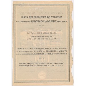 Birrifici Uniti di Varsavia p.f. HABERBUSCH e SCHIELE, Em.1, 100 zł