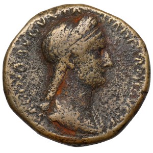 Sabina, Ehefrau von Hadrian (117–136 n. Chr.), Sesterc, Rom