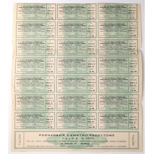 Poznań Credit Association, 4% Mortgage Bonds in denominations of 10, 100, and 500 zł, 1925 (3 pieces)