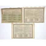 Warsaw, Conversion Loans VIII-IX - Bonds for 71, 228, and 426 zł