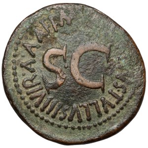Octavian Augustus (27 B.C.–14 A.D.) Dupondius, Rome – M. Maecilius Tullus (7 B.C.)