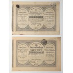 Banca ipotecaria ungherese, ricevute di premio degli anni 1887, 1894, 1903, 1905, 1906, 1907