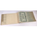 Książka emisyjna (72 szt. akcji) A. Piasecki Fabryka Czekolady, 100 zł 1933